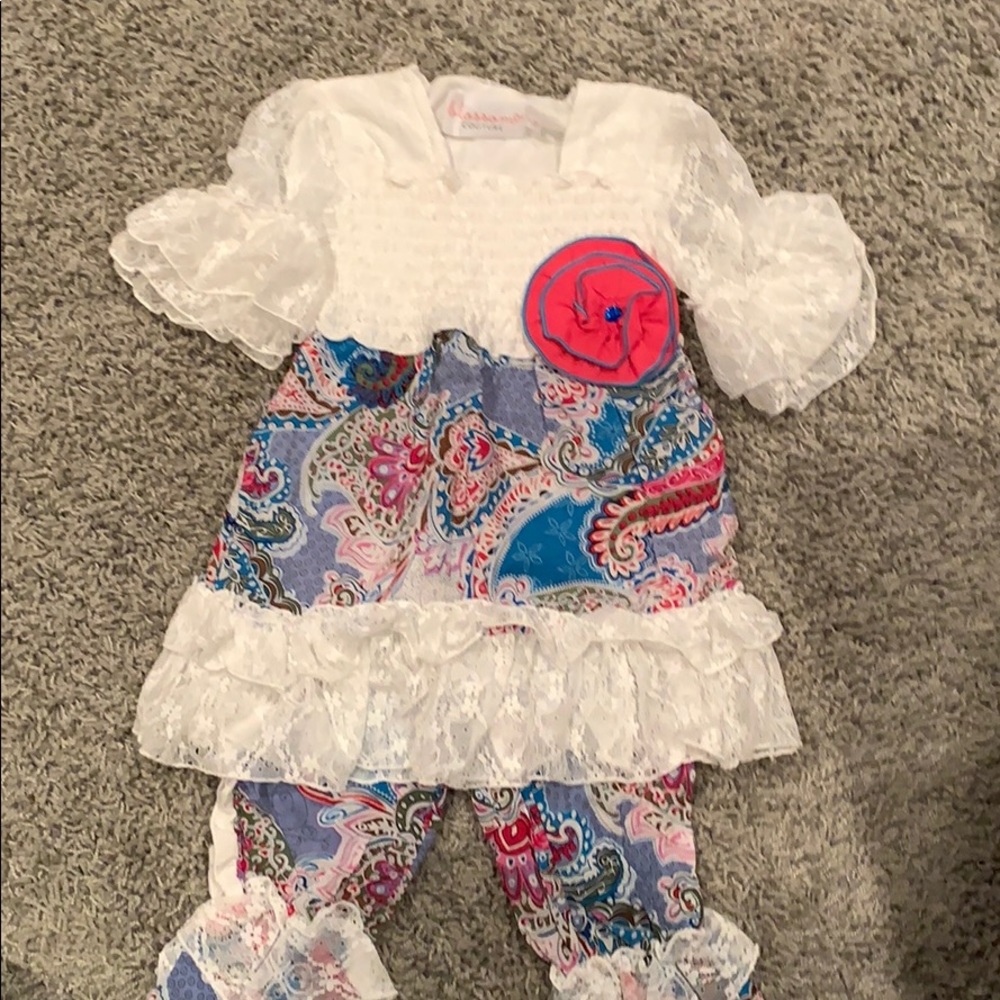 NEW Boutique Outfit Girls 1-2T Blossom Couture